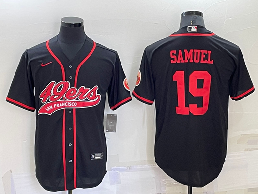 Men's San Francisco 49ers Deebo Samuel Black Game Jersey Joint Edition