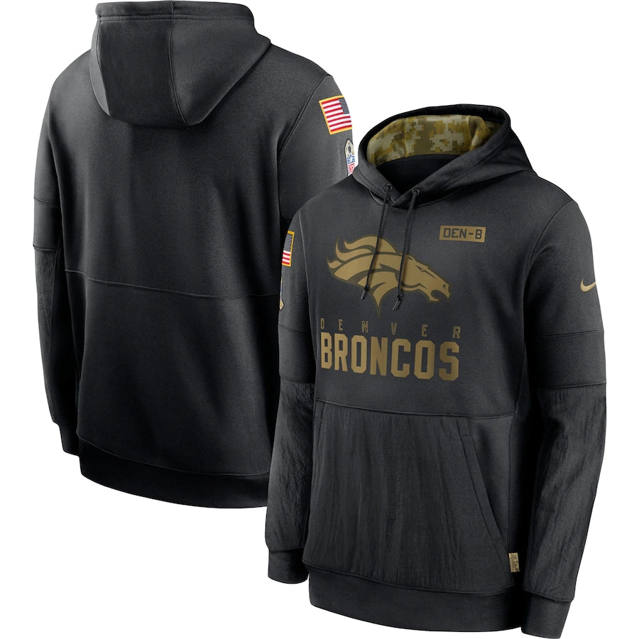 Men's Denver Broncos 2020 Salute to Service Hoodie Black