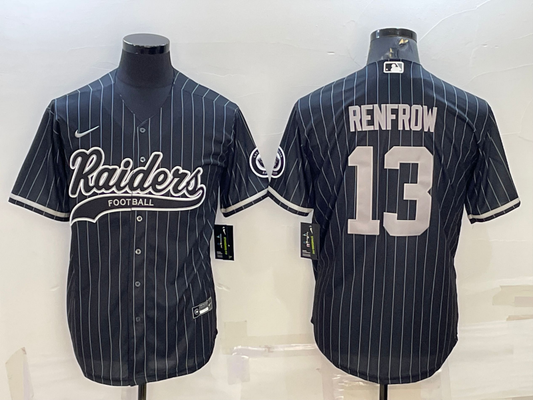 Men's Las Vegas Raiders Hunter Renfrow Black Game Player Jersey Joint Edition