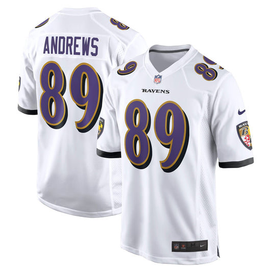 Baltimore Ravens Mark Andrews White Game Jersey