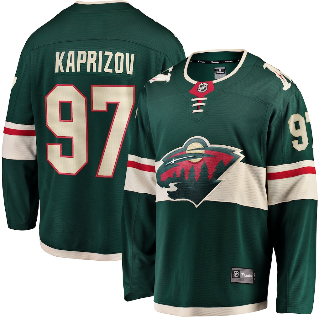 Men's Minnesota Wild Kirill Kaprizov Fanatics Green Home Breakaway Jersey