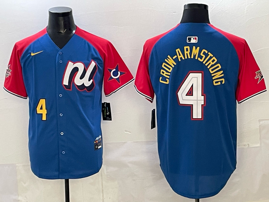 Men's National League Pete Crow-Armstrong Blue 2025 All-Star Edition Replica Player Jersey