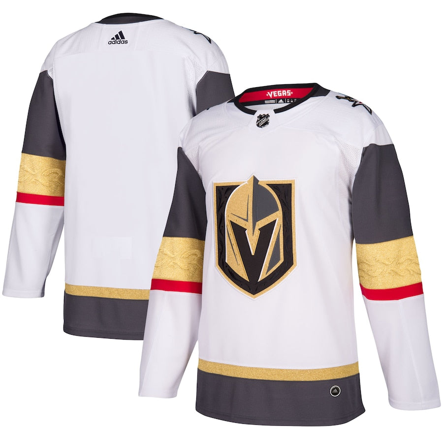 Custom Men's Vegas Golden Knights adidas White Away Blank Jersey