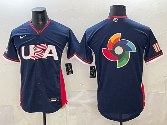 Men's USA Baseball Navy 2026 World Baseball Classic Player Jersey