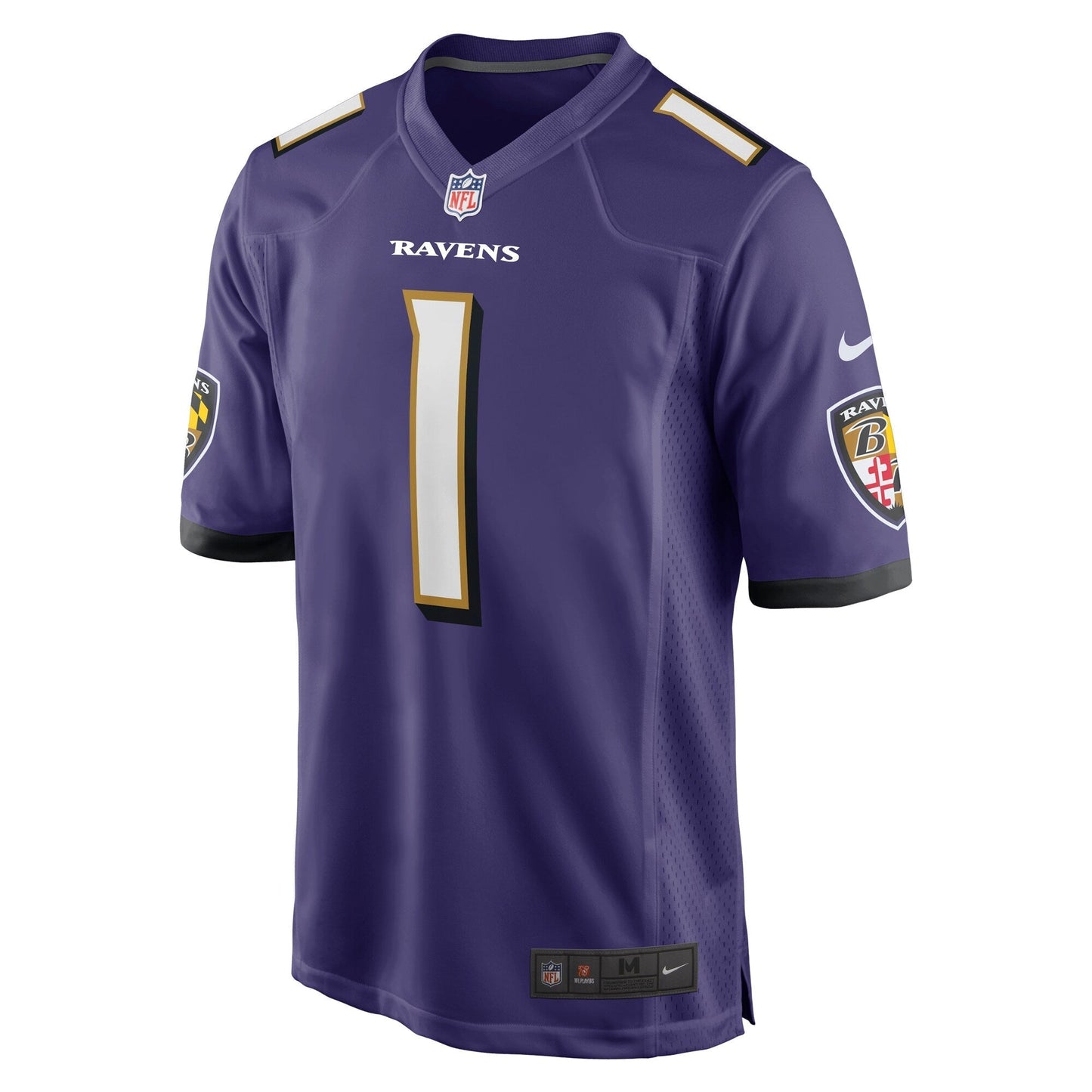 Baltimore Ravens Number 1 Dad Purple Game Jersey