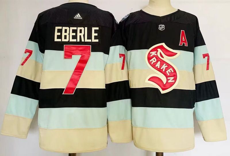 Men's Seattle Kraken Jordan Eberle #7 Deep Sea Blue 2024 NHL Winter Classic Breakaway Player Jersey1