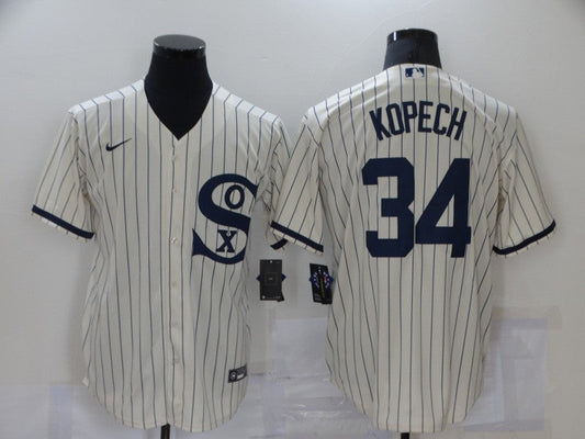 Men's Chicago White Sox Michael Kopech Beige Replica Baseball Jersey