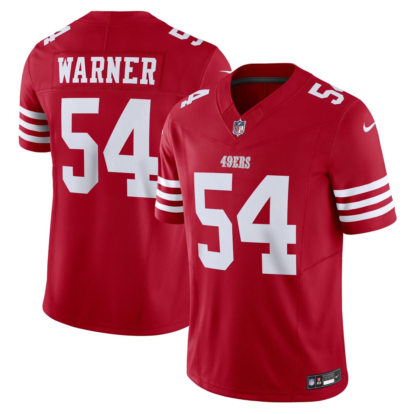 San Francisco 49ers Fred Warner Scarlet Vapor F.U.S.E. Limited Jersey