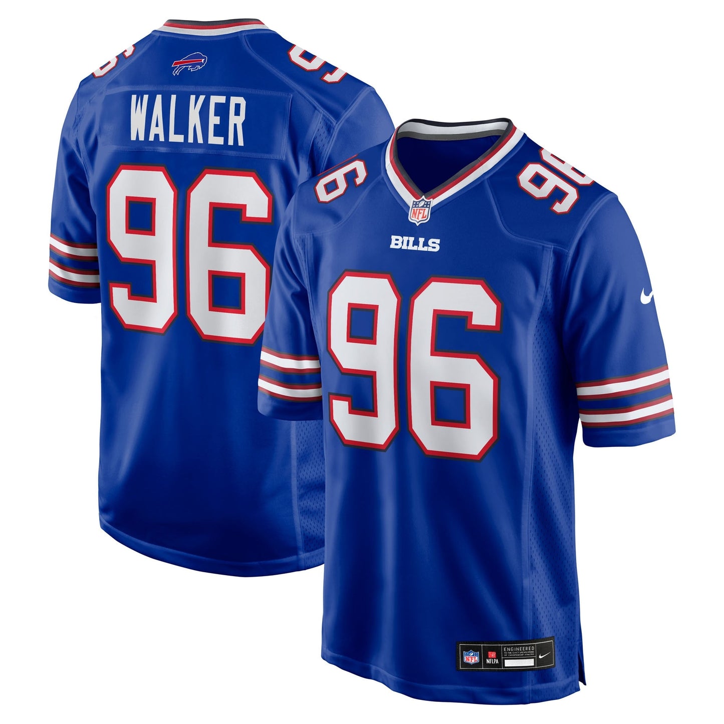 Buffalo Bills Deone Walker Royal Team Game Jersey