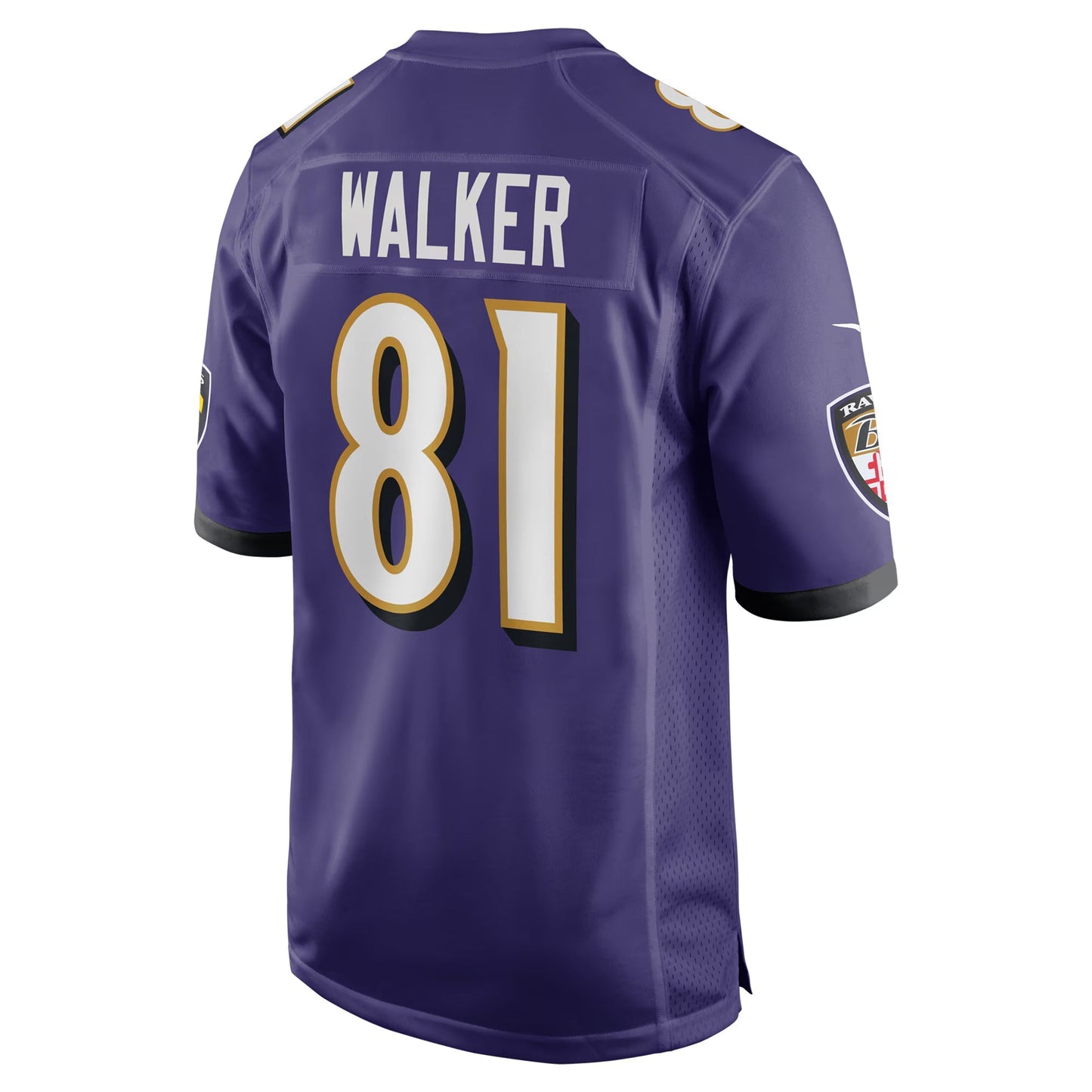 Baltimore Ravens Devontez Walker Purple Team Game Jersey