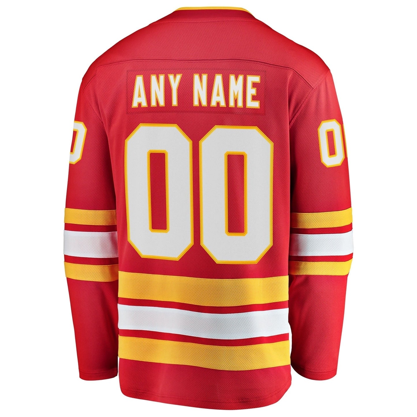 Calgary Flames Fanatics Home Breakaway Custom Jersey  Red