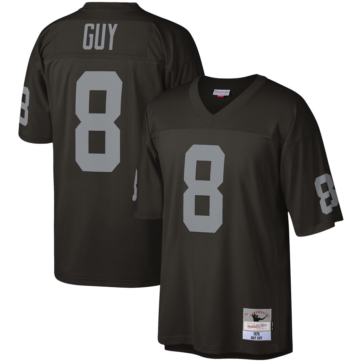 Las Vegas Raiders Ray Guy Mitchell & Ness Black Legacy Replica Jersey