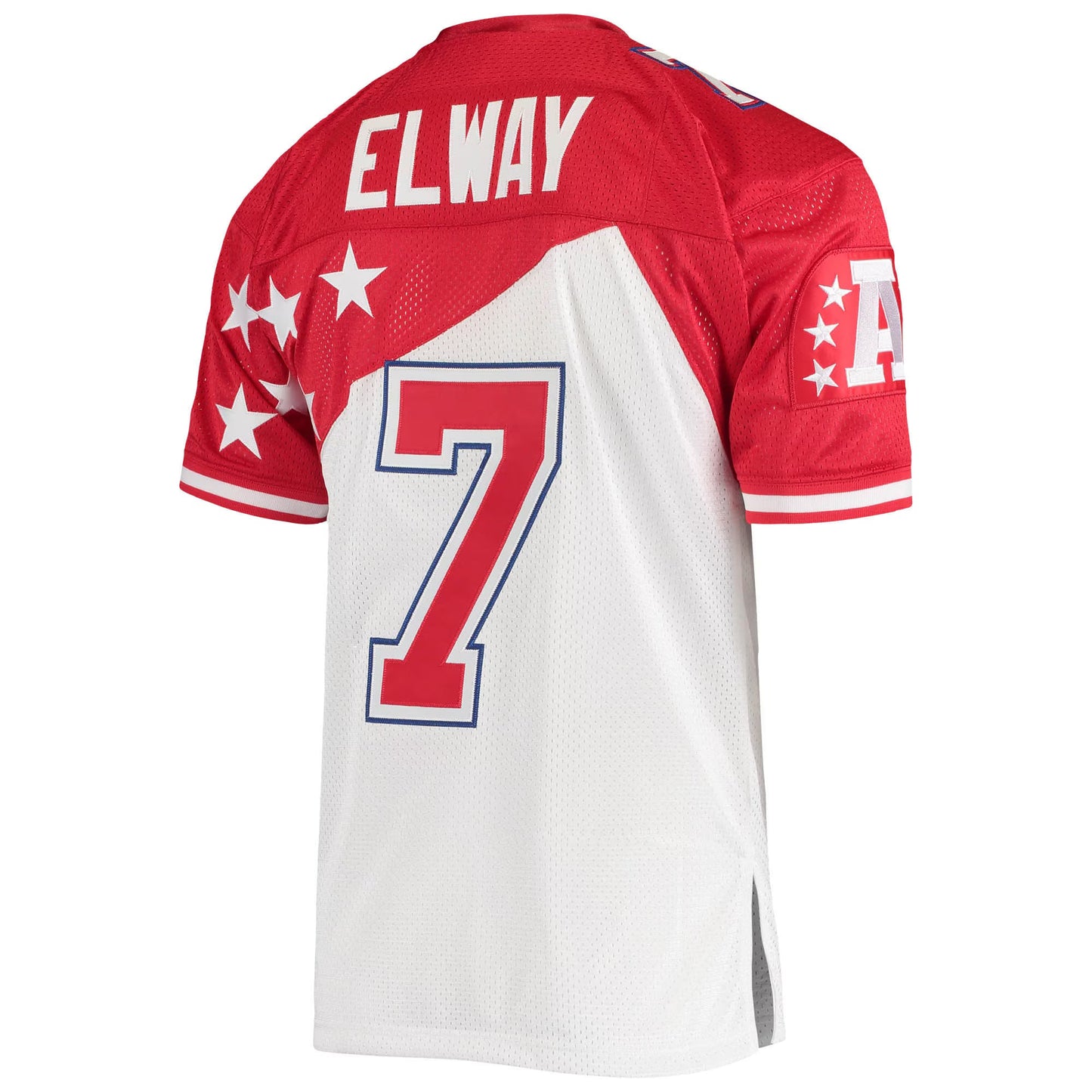 AFC John Elway Mitchell & Ness White/Red 1995 Pro Bowl Authentic Jersey