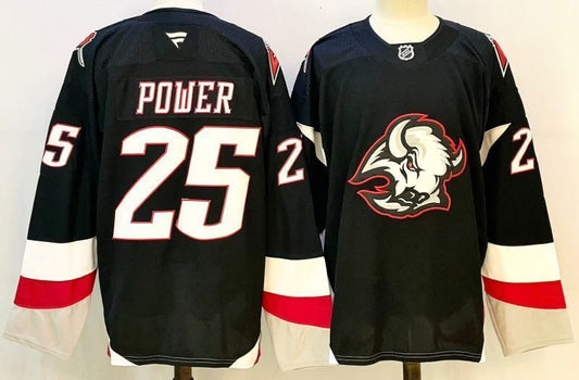 Men's Buffalo Sabres Owen Power Fanatics Black Player Jersey