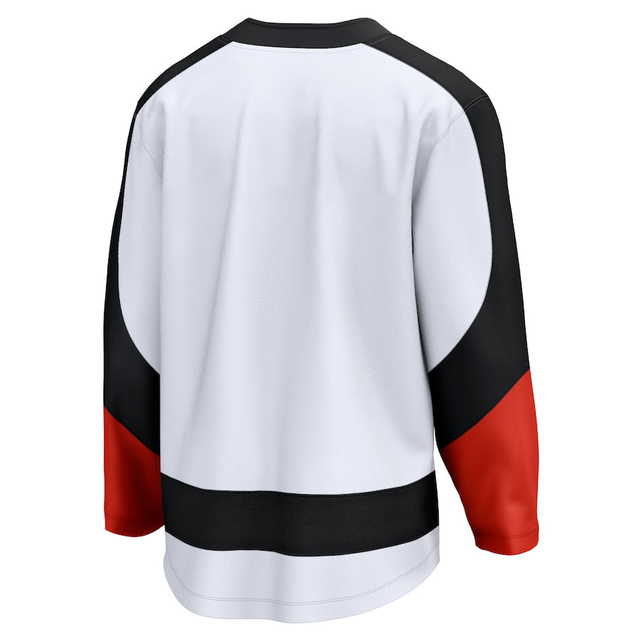 Custom Men's Philadelphia Flyers Fanatics White Special Edition 2.0 Breakaway Blank Jersey