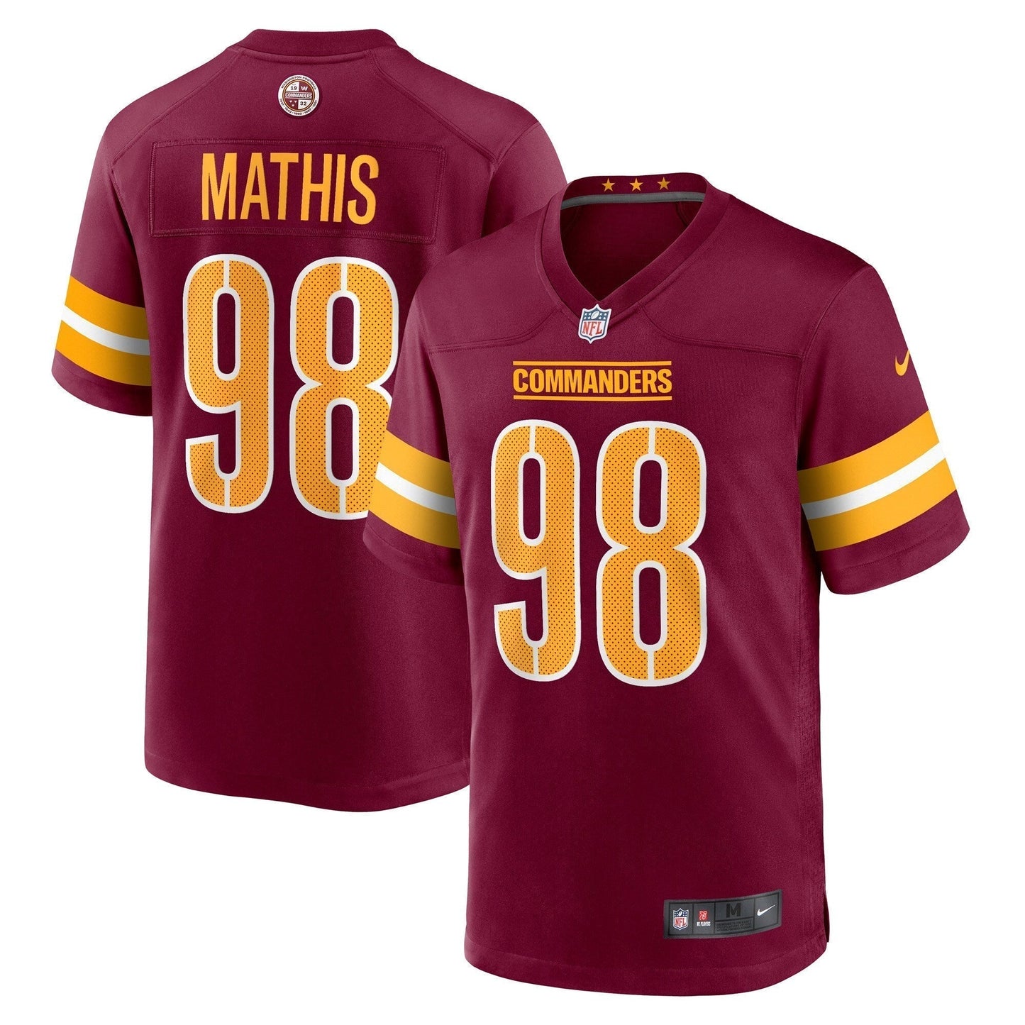 Phidarian Mathis Washington Commanders Nike   Game Jersey - Burgundy