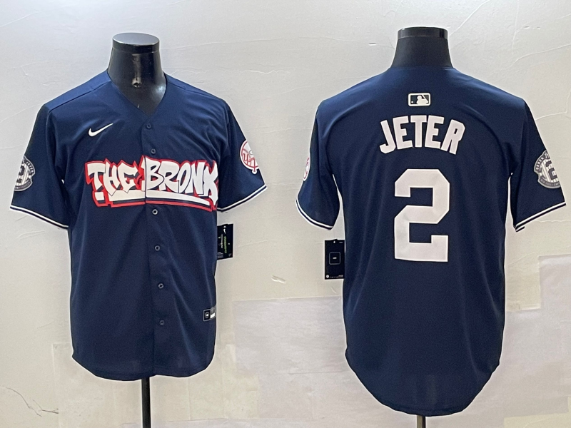 Men's New York Yankees Derek Jeter Navy Limited Player Jersey1