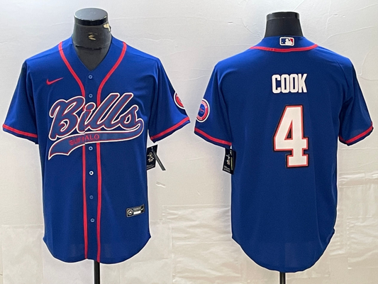 Men's Buffalo Bills James Cook Royal Player Jersey Joint Edition