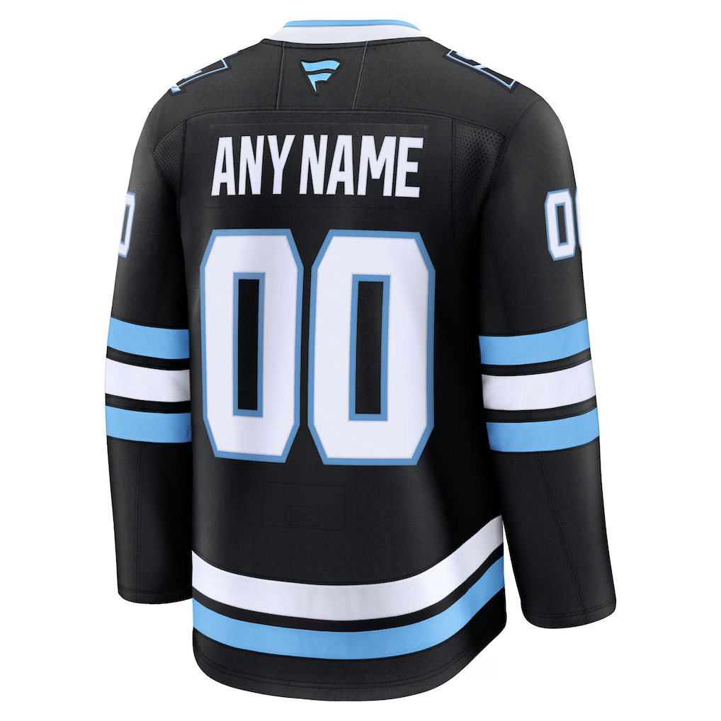 Custom Utah Mammoth Fanatics Home Premium Jersey - Black