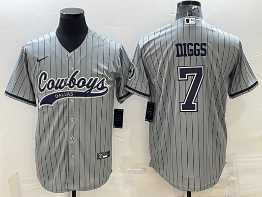 Men's Dallas Cowboys Trevon Diggs Gray Game Player Jersey Joint Edition