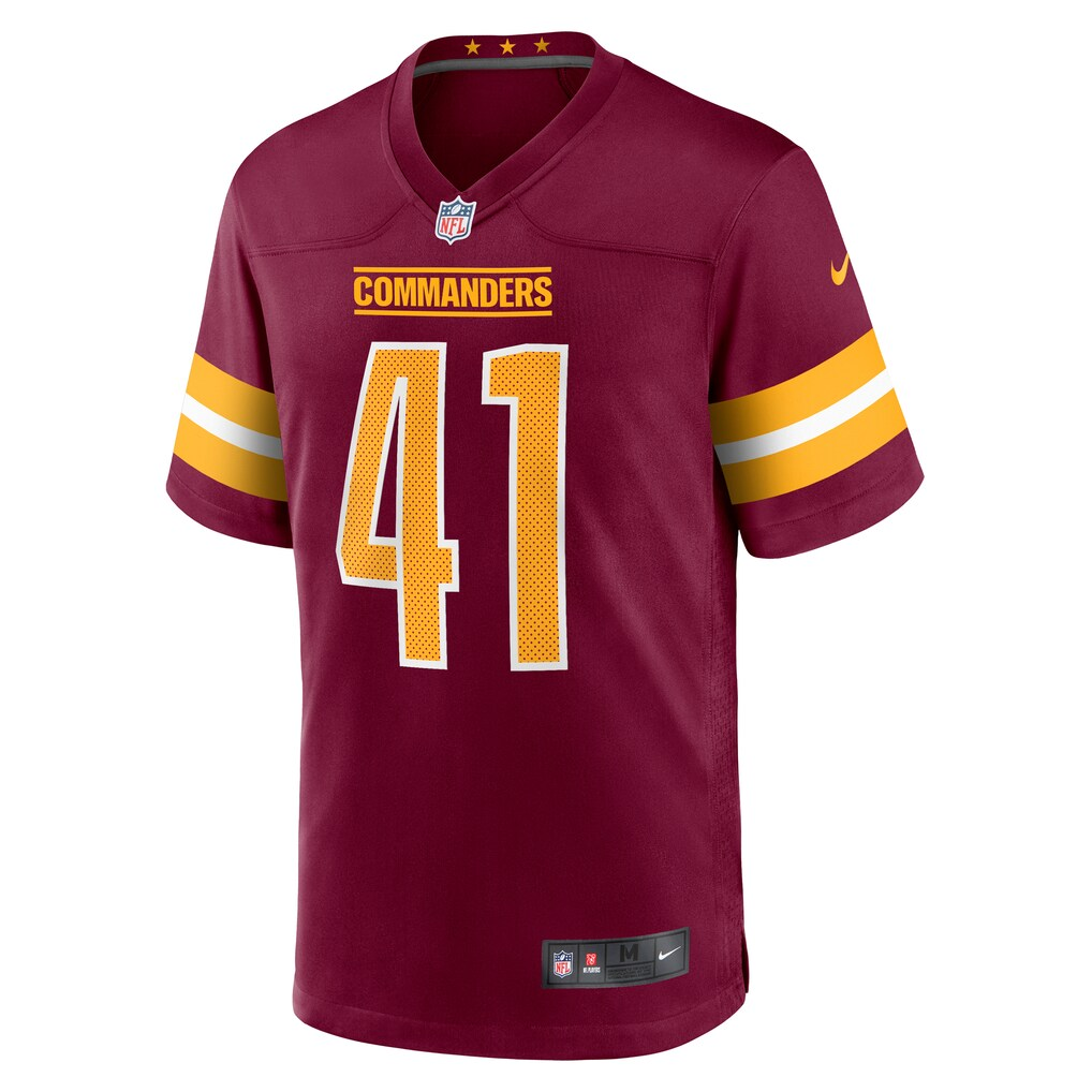 Men's Nike Colson Yankoff Burgundy Washington Commanders Game Jersey