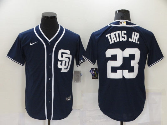 Men's San Diego Padres Fernando Tatis Jr. Navy Player Stitched Jersey