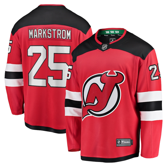 Men's New Jersey Devils Jacob Markstrom Fanatics Red Home Breakaway Player Jersey