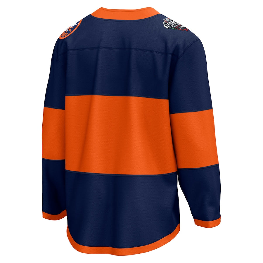 New York Islanders Fanatics Branded 2024 NHL Stadium Series Breakaway Shirt Navy