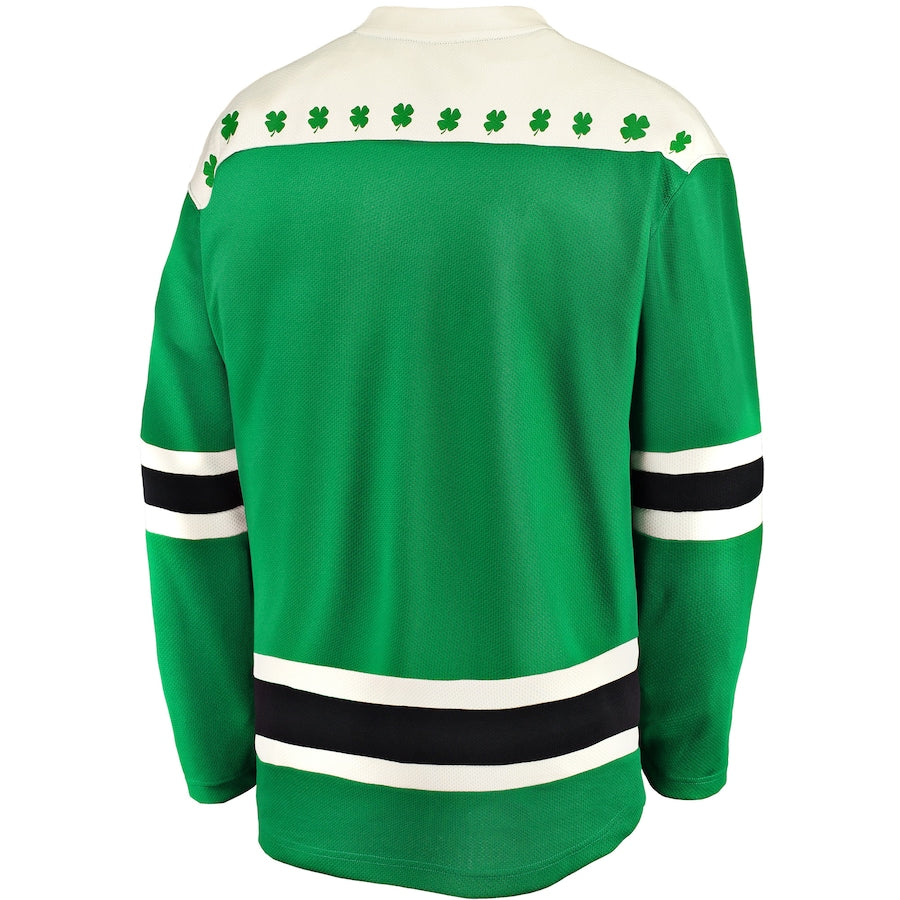 Custom Men's Philadelphia Flyers Fanatics Green 2021 St. Patrick's Day Breakaway Jersey