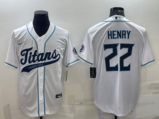 Men's Tennessee Titans Derrick Henry White Player Jersey