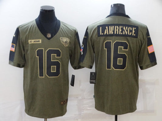 Men's Jacksonville Jaguars Trevor Lawrence Brown Game Jersey
