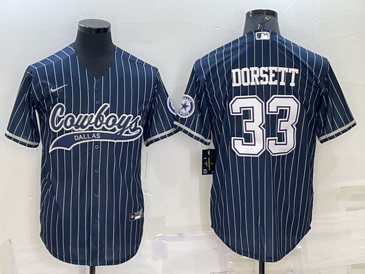 Men's Dallas Cowboys Tony Dorsett Navy Player Jersey Joint Edition