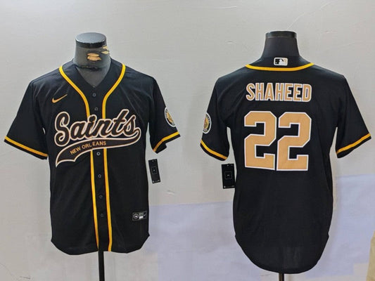 Men's New Orleans Saints Rashid Shaheed Black Game Jersey