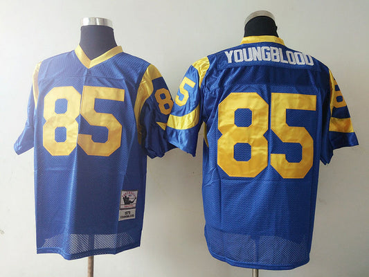 Men's San Louis Rams Jack Youngblood Mitchell & Ness Blue Legacy Replica Jersey