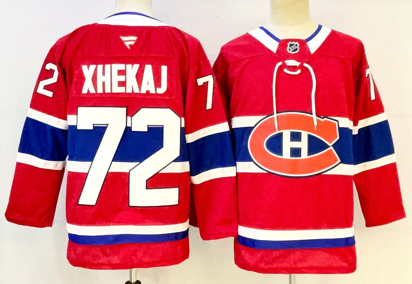 Men's Montreal Canadiens Arber Xhekaj #72 Fanatics Red Breakaway Player Jersey