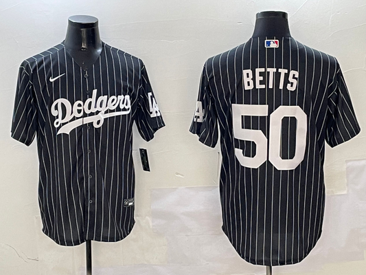 Men's Los Angeles Dodgers Mookie Betts Black Alternate Limited Player Jersey