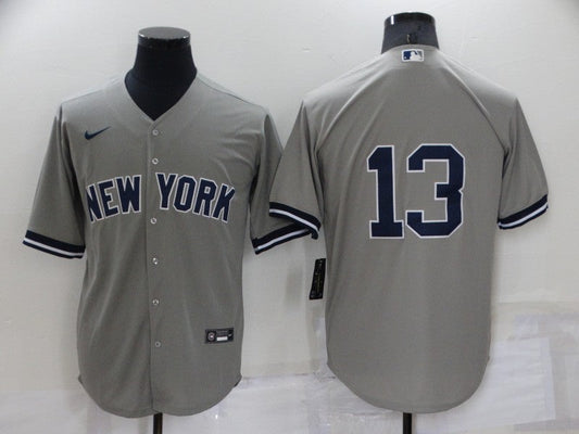 Men's New York Yankees Alex Rodriguez Gray Replica Player Name Jersey