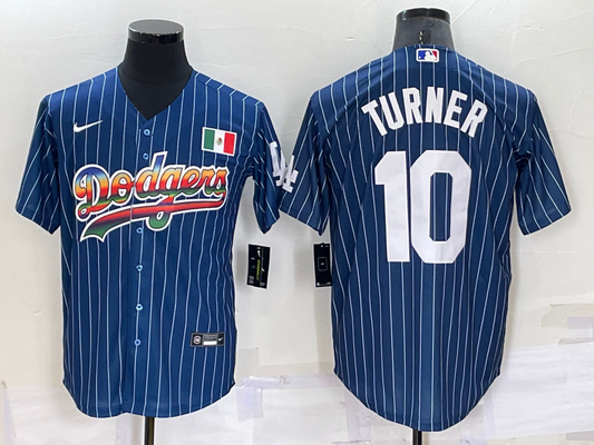 Men's Los Angeles Dodgers Justin Turner Blue Authentic Game Jersey