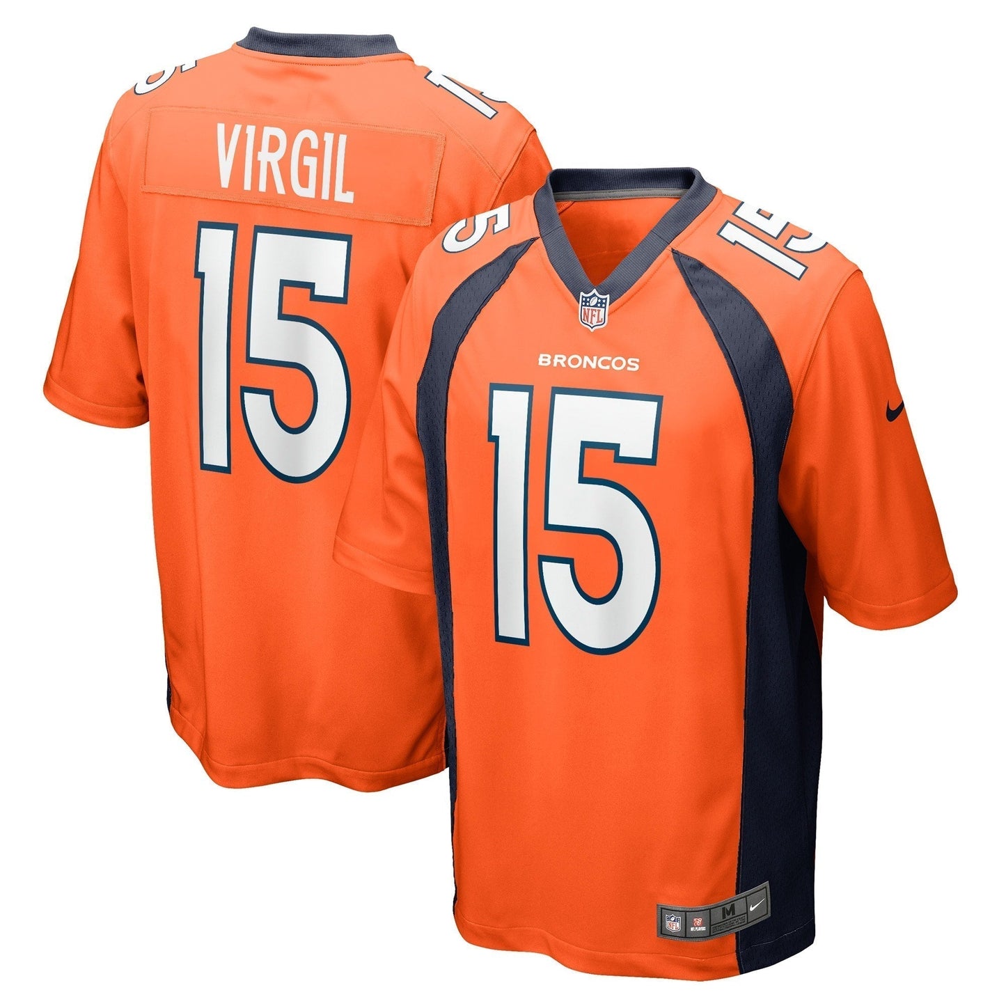 Jalen Virgil Denver Broncos Nike Game   Jersey - Orange