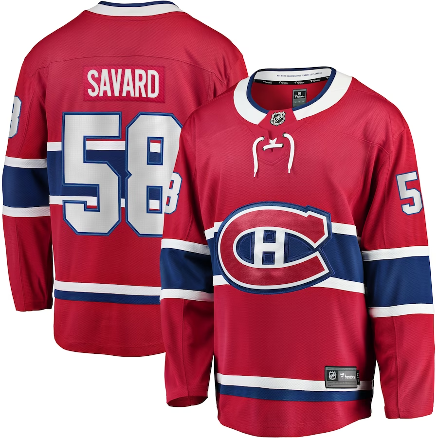 Men's Montreal Canadiens David Savard Red Player Game Jersey