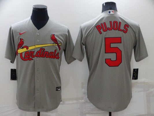 Men's St. Louis Cardinals Albert Pujols Gray Replica Baseball Jersey