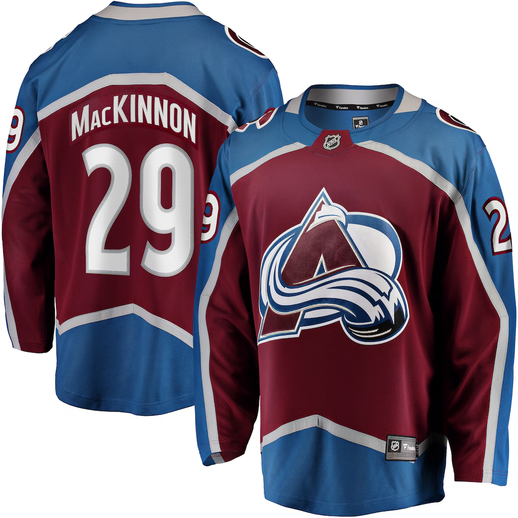 Men's Colorado Avalanche Nathan MacKinnon Fanatics Burgundy Home Premium Jersey