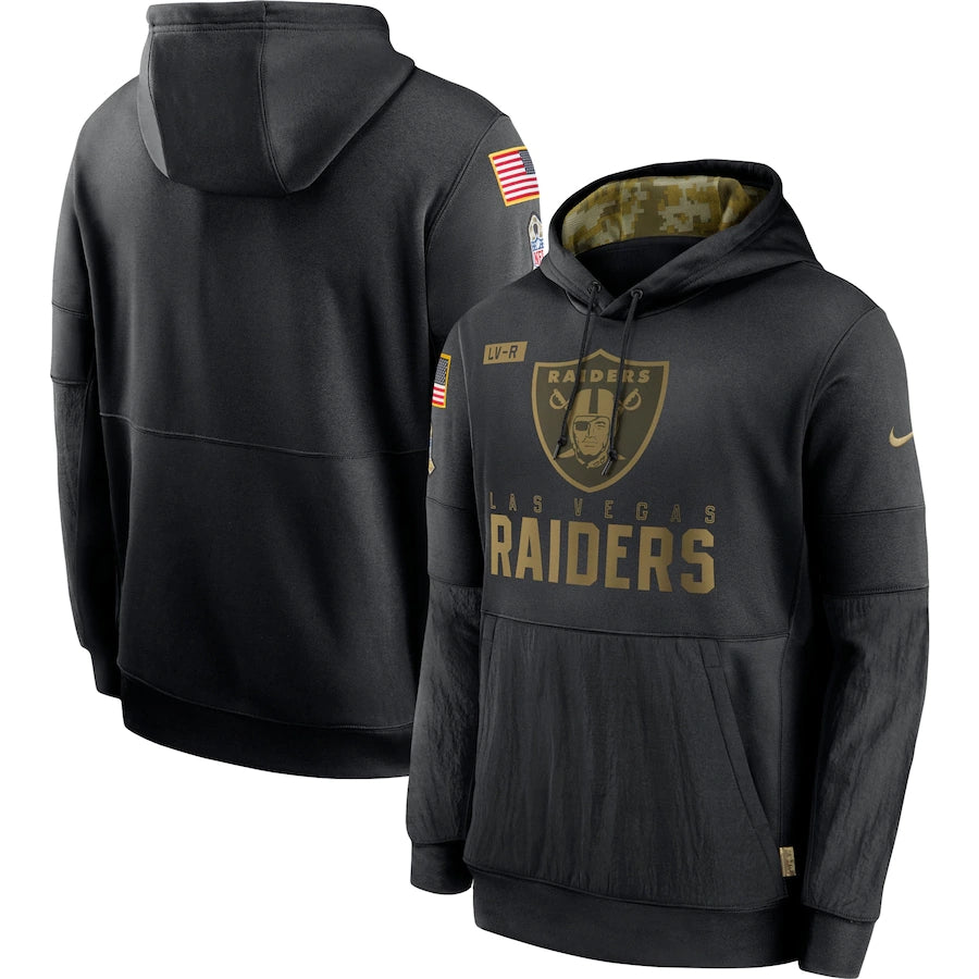Men's Las Vegas Raiders 2020 Salute to Service Hoodie Black