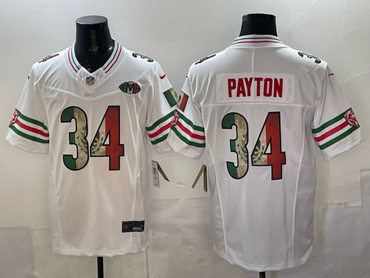 Men's Chicago Bears Walter Payton White Game Team Jersey