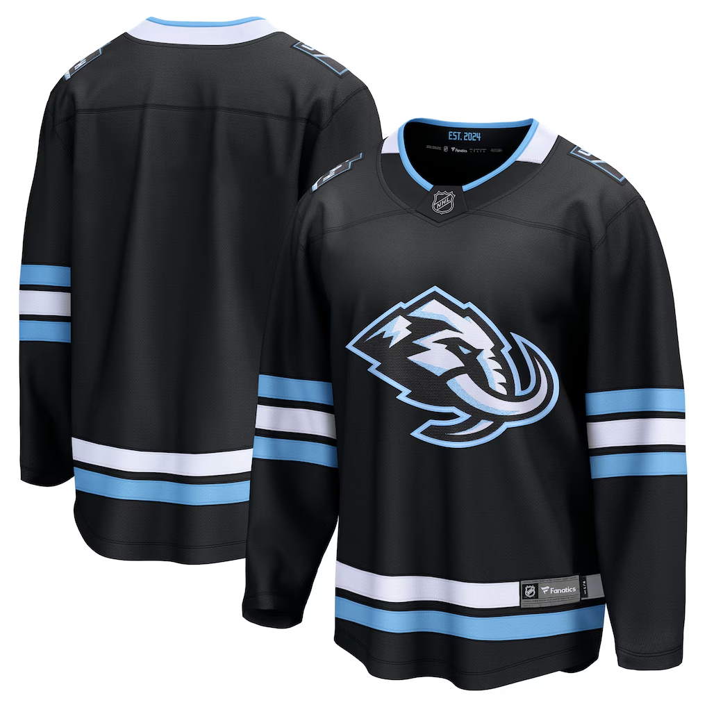 Utah Mammoth Fanatics Home Breakaway Jersey - Black