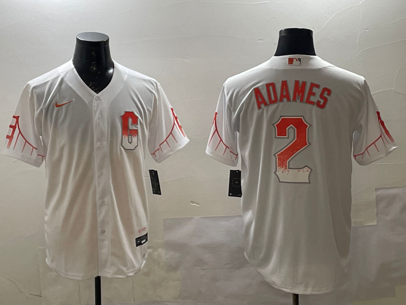 Men's San Francisco Giants Willy Adames White City Connect Replica Player Jersey