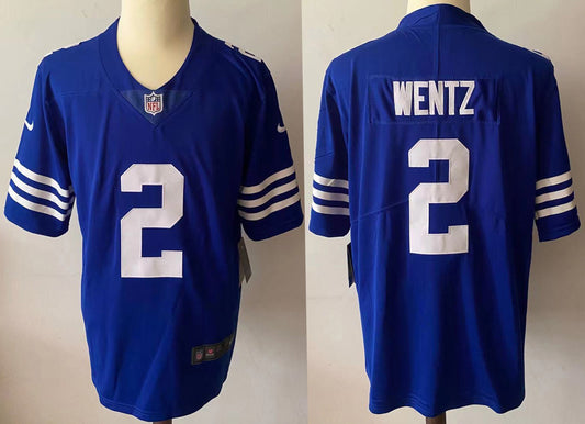 Men's Indianapolis Colts Carson Wentz Blue Game Player Jersey