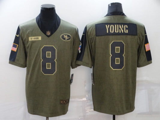 Men's San Francisco 49ers Steve Young Brown Game Jersey