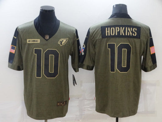 Men's Arizona Cardinals DeAndre Hopkins Brown Game Jersey